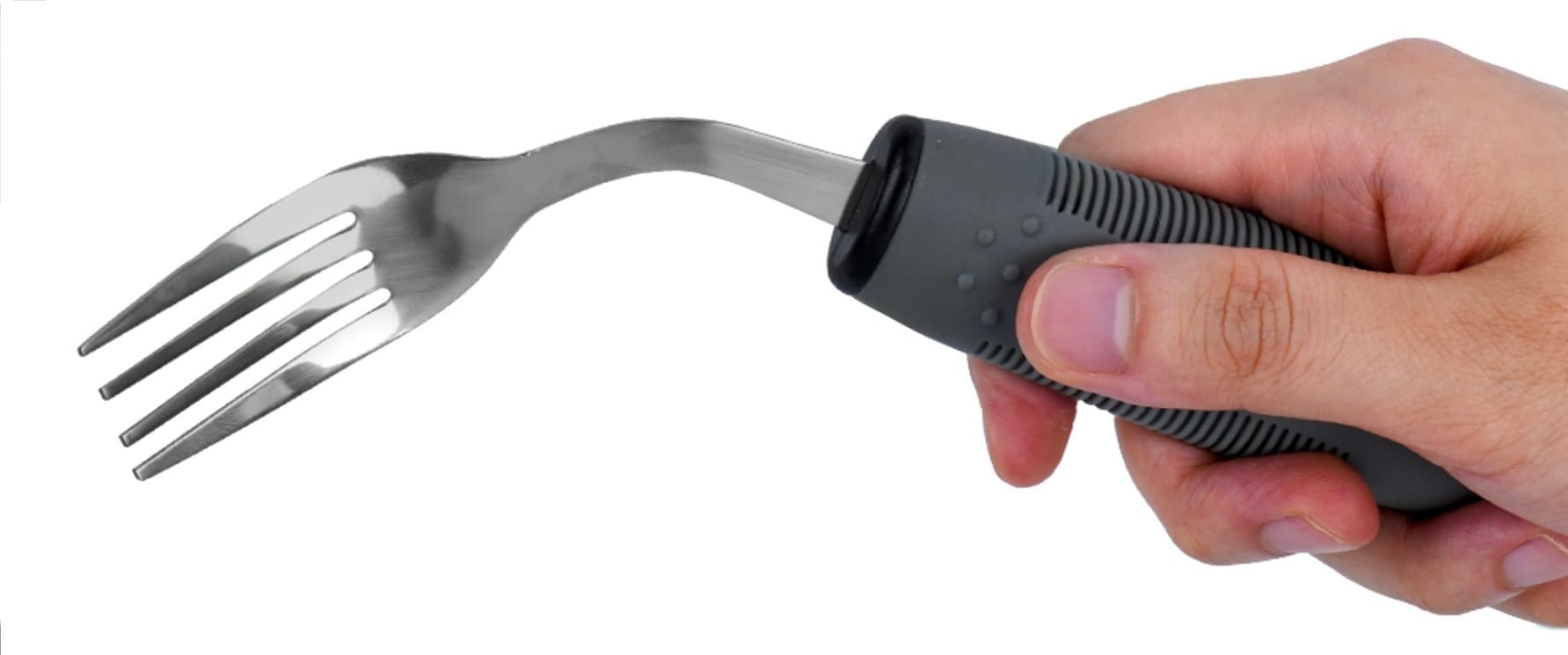 adaptive utensil for old people in grey